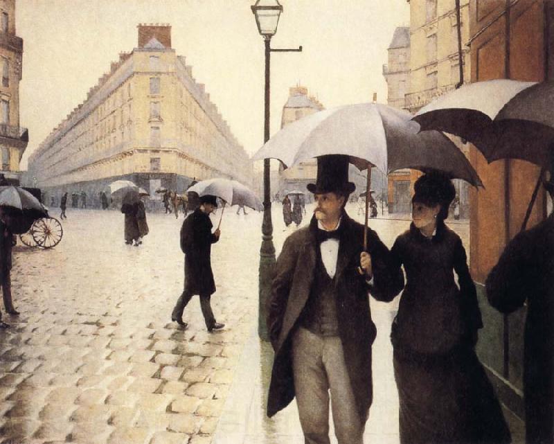 Gustave Caillebotte A Rainy Day